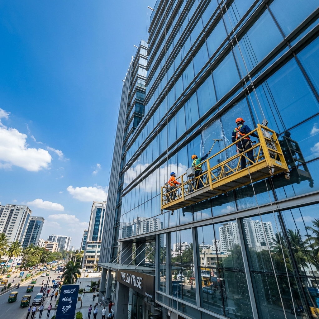 Professional facade cleaning service